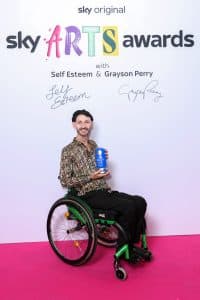 LONDON, ENGLAND - OCTOBER 13: Marc Brew poses with the Dance Award for ‘An Accident Life’ during the Sky Arts Awards 2026 at the Roundhouse on October 13, 2026 in London, England. (Photo by Mike Marsland/Getty Images for Sky Arts Awards 2026)